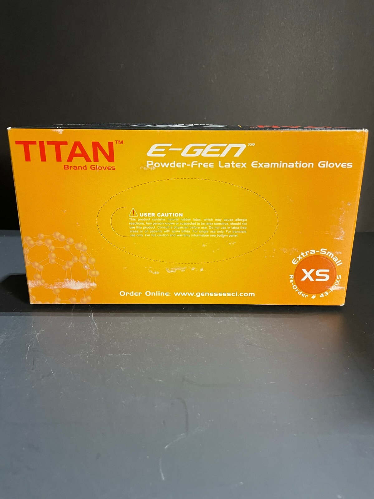 Titan Latex Exam Gloves Extra Small 8 Boxes with 100 Gloves Each