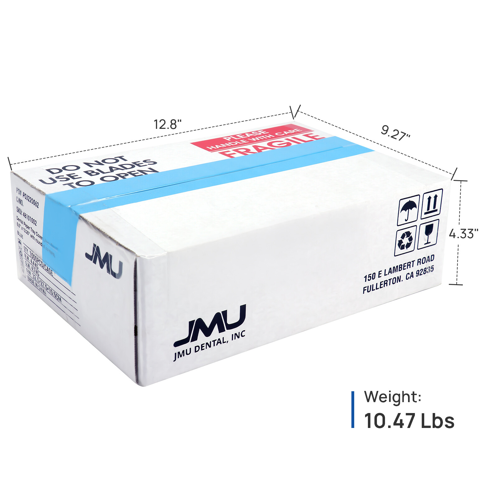 Up to 3000, JMU Disposable Dental Tray Covers Paper Liners, 12.25″x8.5″ Size B