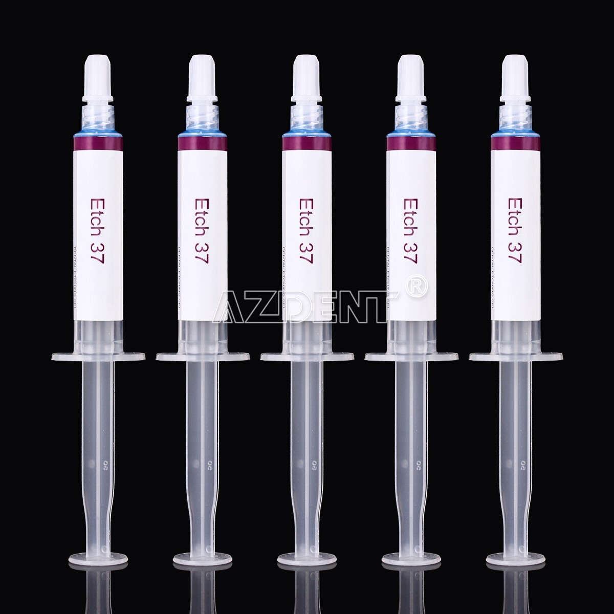 10Pcs Dental 37% Gel de Grabador de Ácido Fosfóric Compuesto F Esmalte y dentina