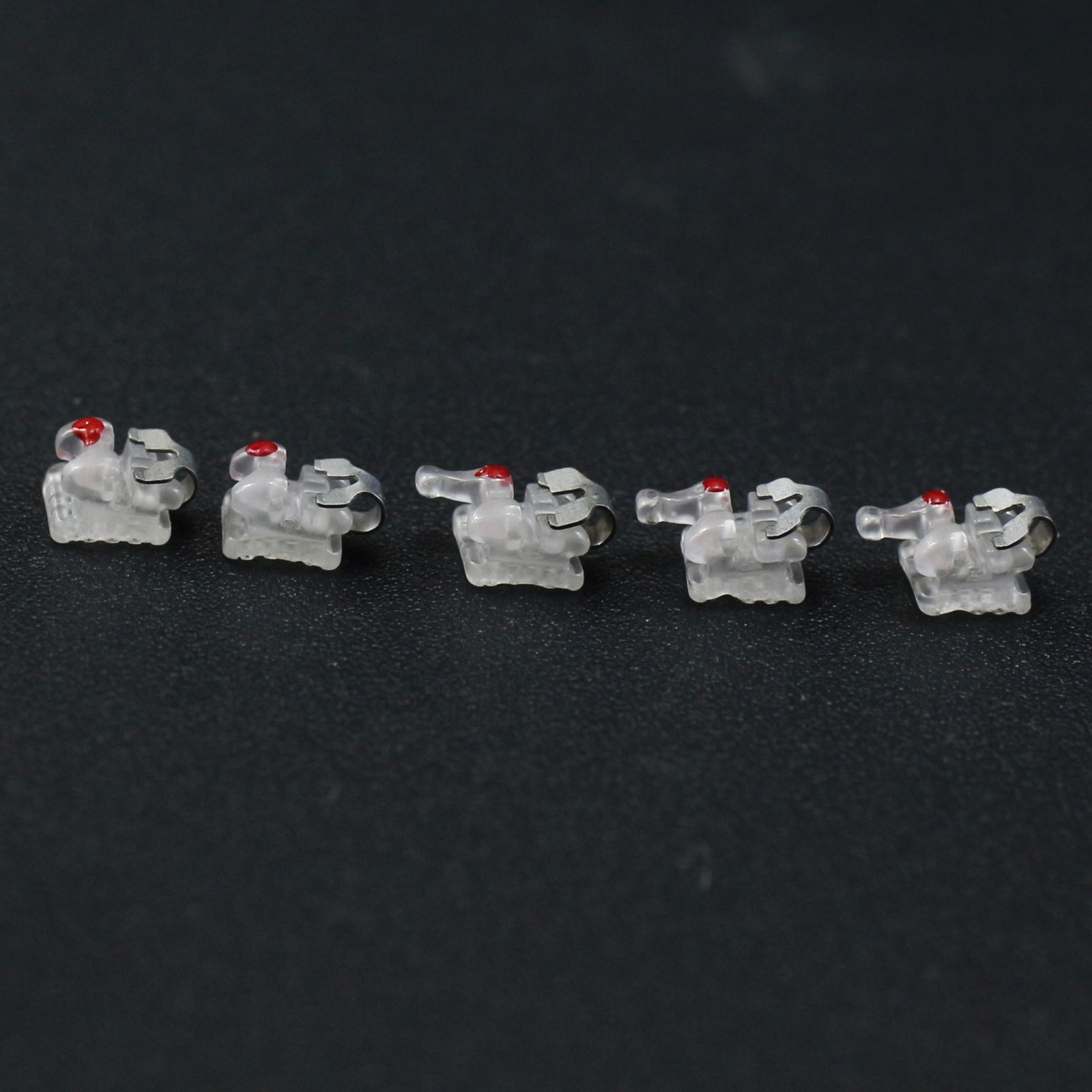 Dental Orthodontic Brackets Self Ligating Ceramic Braces Roth MBT Empower Clear