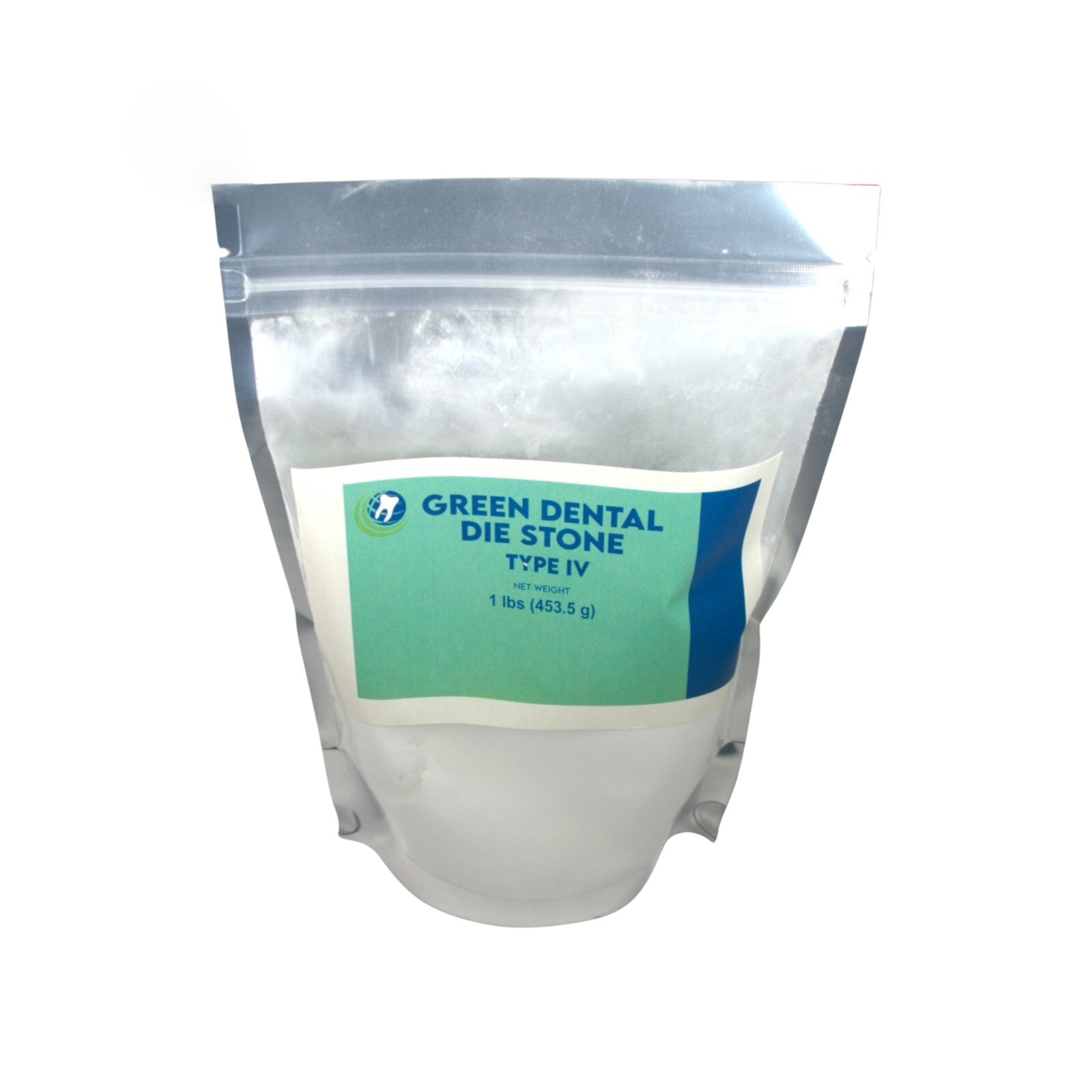 DENTAL LAB GYPSUM DIE STONE TYPE IV GREEN ALL PURPOSE STRONG COMPOUND 1 Lb.