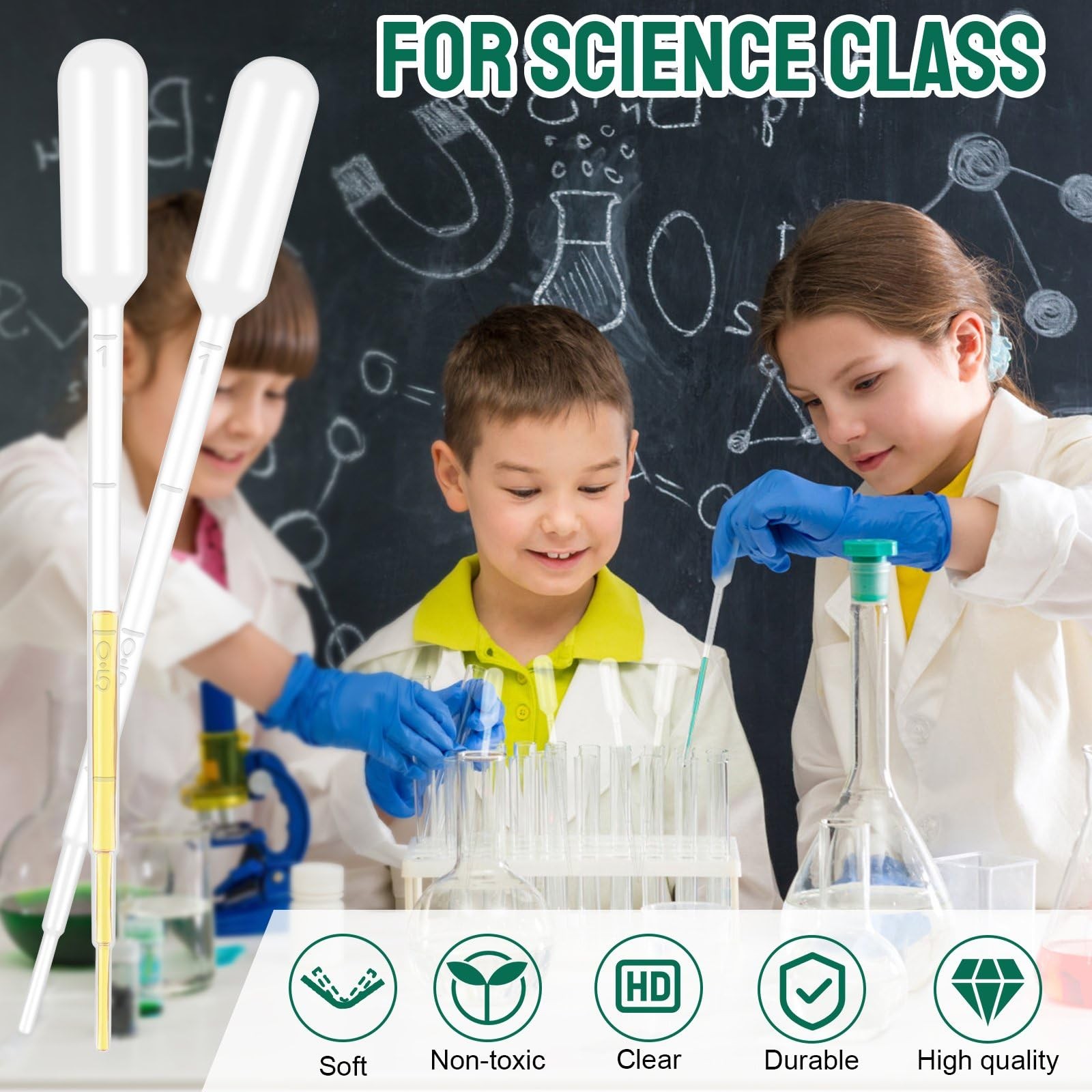 moveland 25Pcs 1ML Pipettes Dropper – Disposable Pipettes Plastic Dropper for