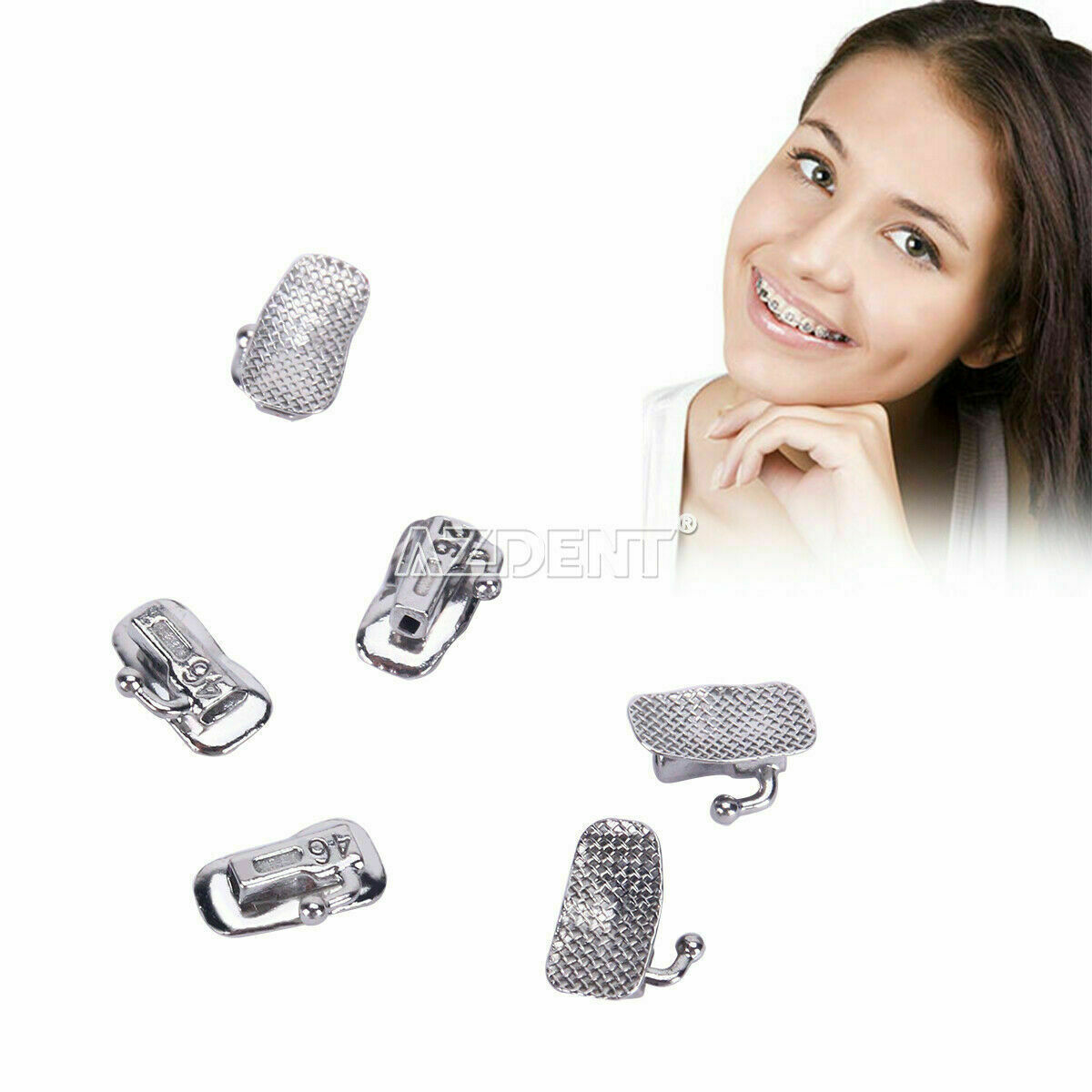 Dental Buccal Tube Roth.022 Non-Convertible Bondable 1st Molar Orthodontic