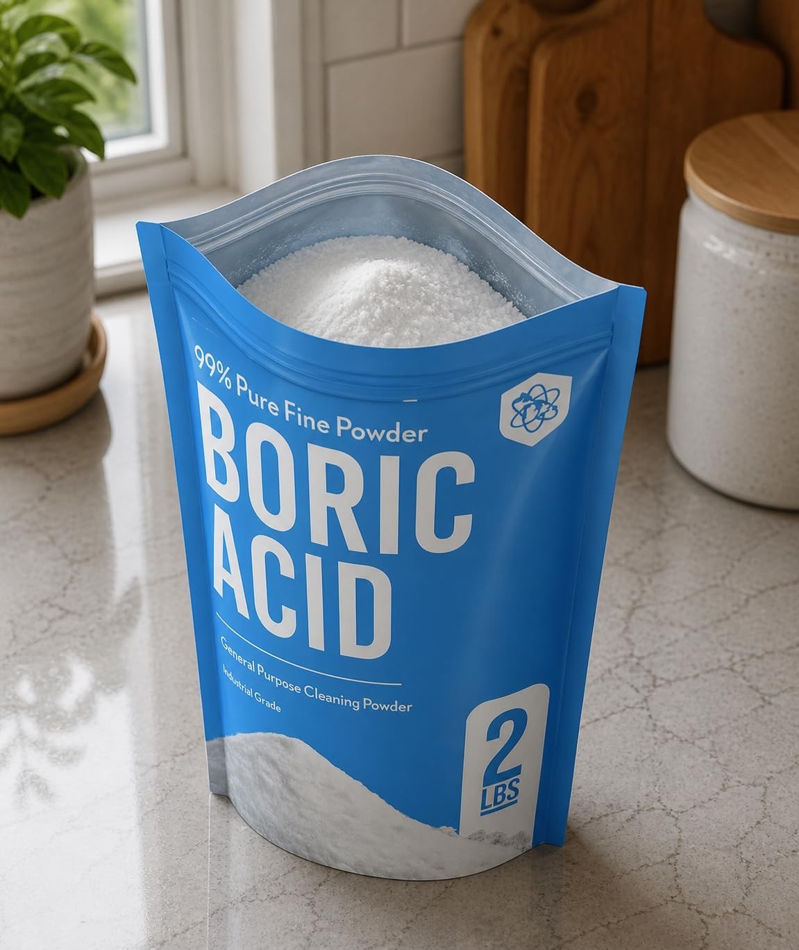 99% Boric Acid Powder – 2lb – Industrial Grade – Fine Powder Boric Acid