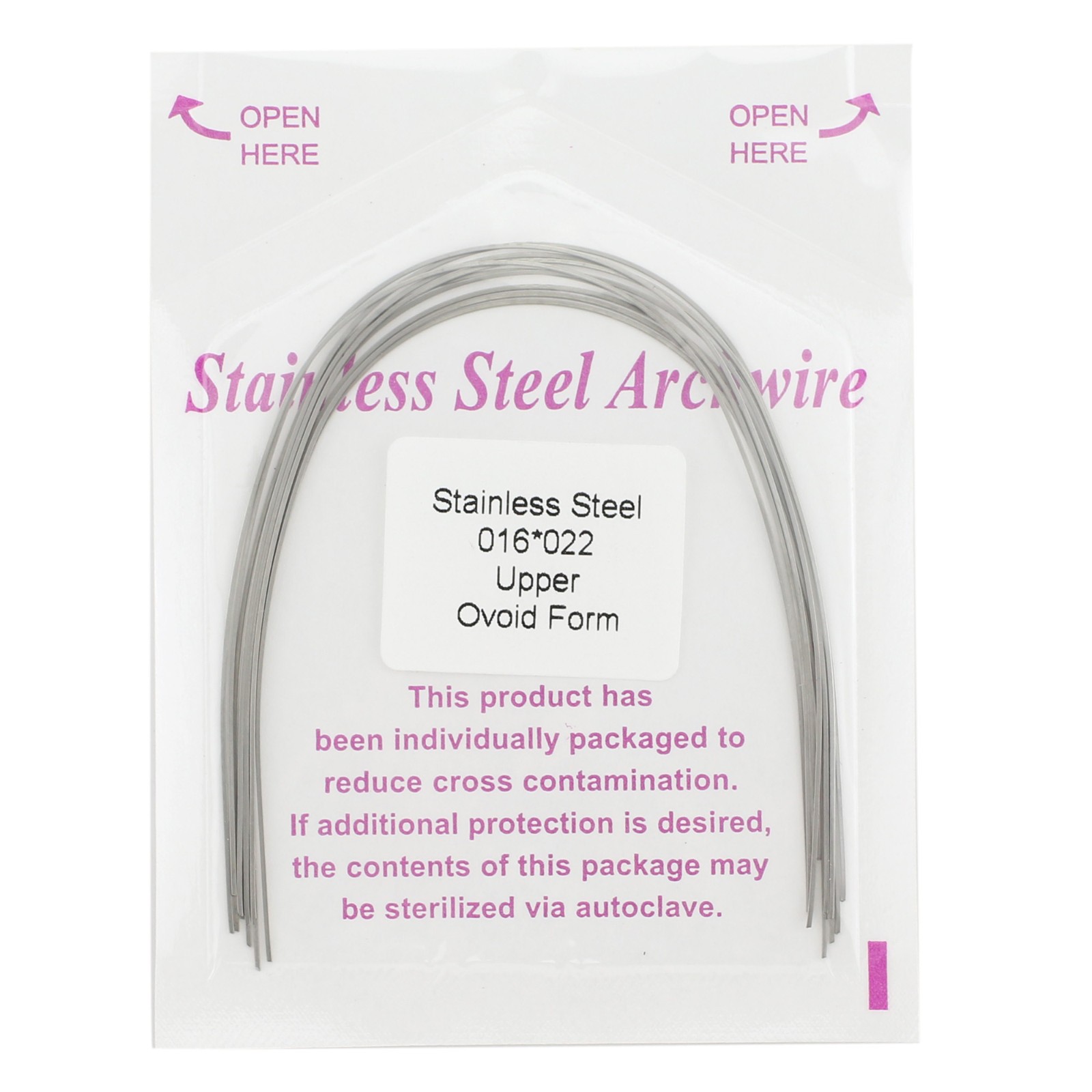 Dental Orthodontic Stainless Steel Arch Wire Rectangular Archwire Ovoid Natural