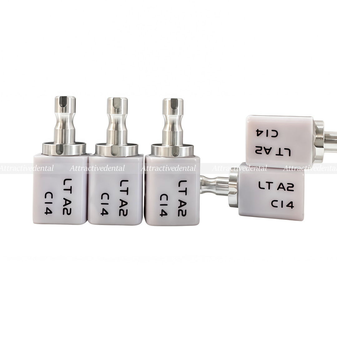 5Pcs Dental CAD CAM C14 Block HT/LT Blocks Glass Ceramic Lithium Disilicate USA