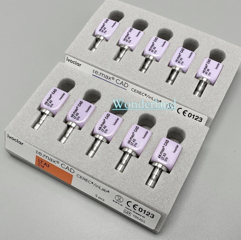 1/5Pcs IPS C14 Emax CAD CEREC Dental Lab Ceramic Blocks Cube Veneer LT HT A1/2/3