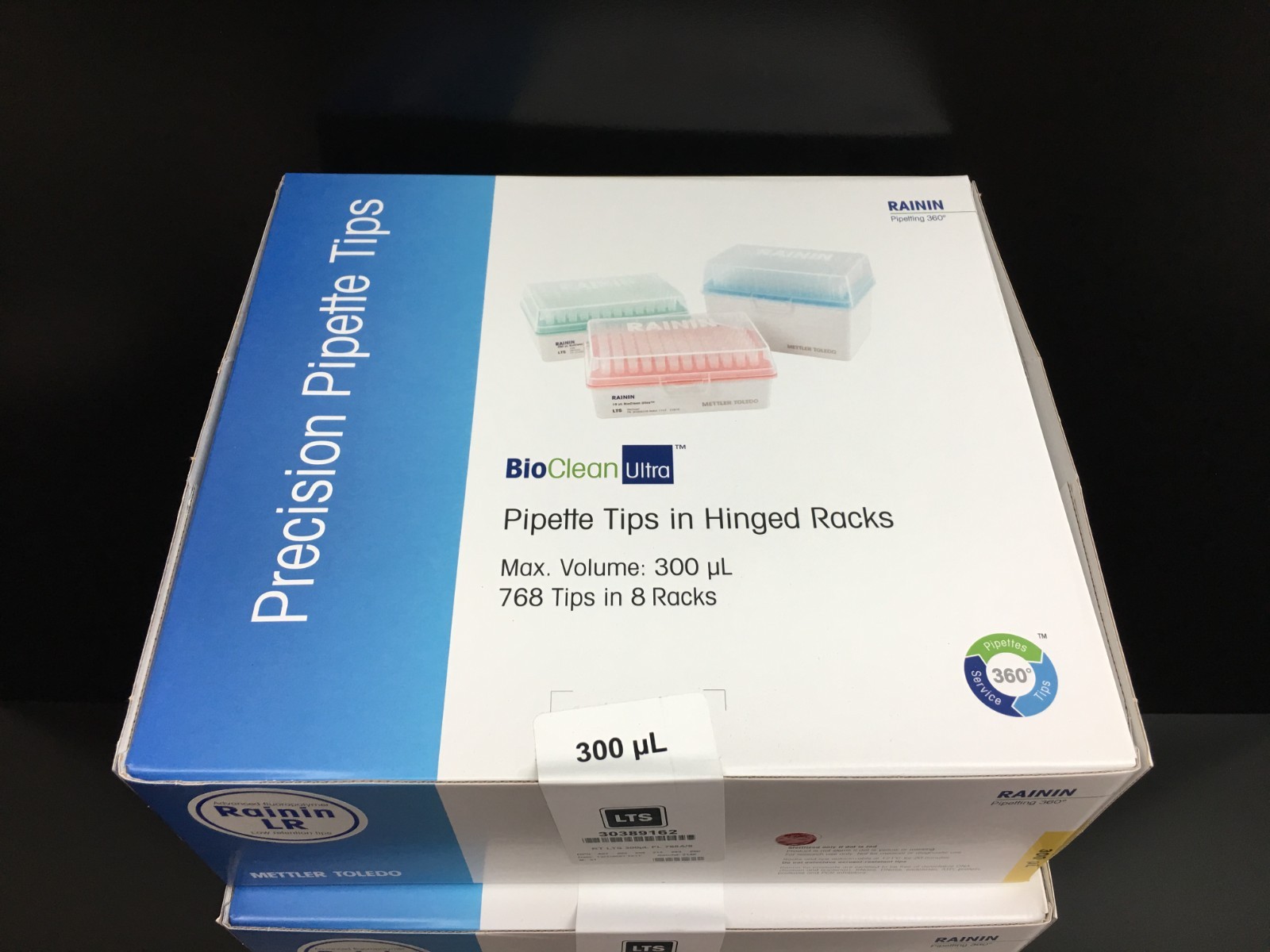 Mettler Toledo Rainin REF 30389162 Pipette Tips RT LTS 300µL FL Lot 4 PKS