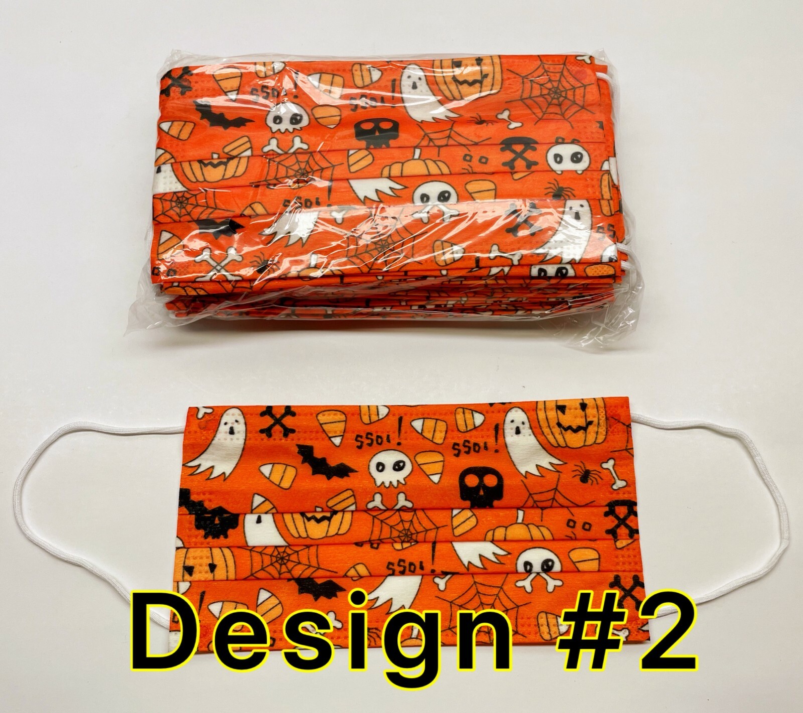 25/50Pcs Disposable Face Mask Halloween Three Ply Ear-Loop Mouth Cover US Seller