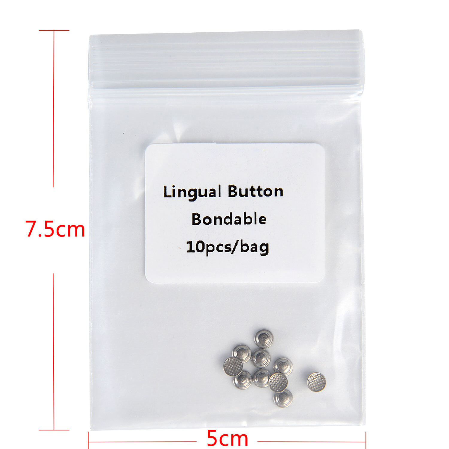 Dental Orthodontic Lingual Button Bondable Round Base Direct Eyelets 6 Models