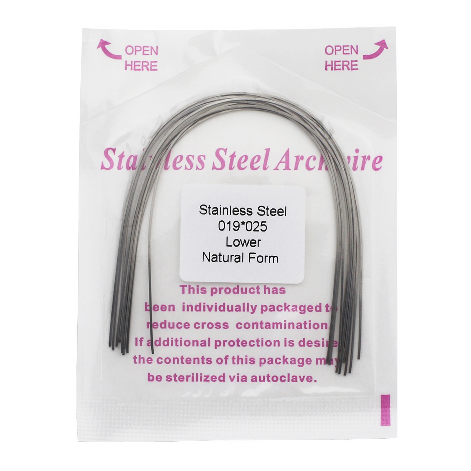 Dental Orthodontic Stainless Steel Arch Wire Rectangular Archwire Ovoid Natural