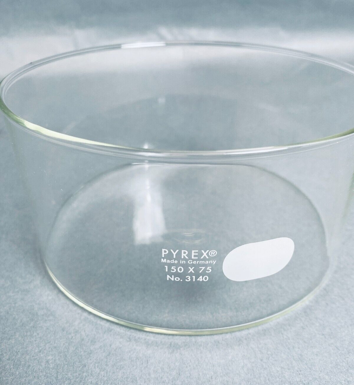 Corning Pyrex Crystalizing Dish 1200 ml 150 x 75 mm with Heavy Duty Rim 2 Dishes
