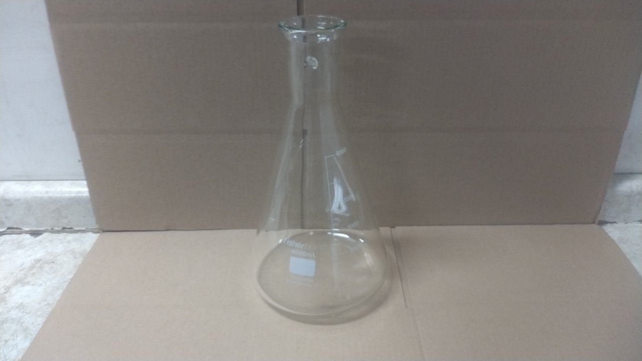 Fisher Brand FB-300-4000 4000mL Capacity Clear Glass Filtering Flask