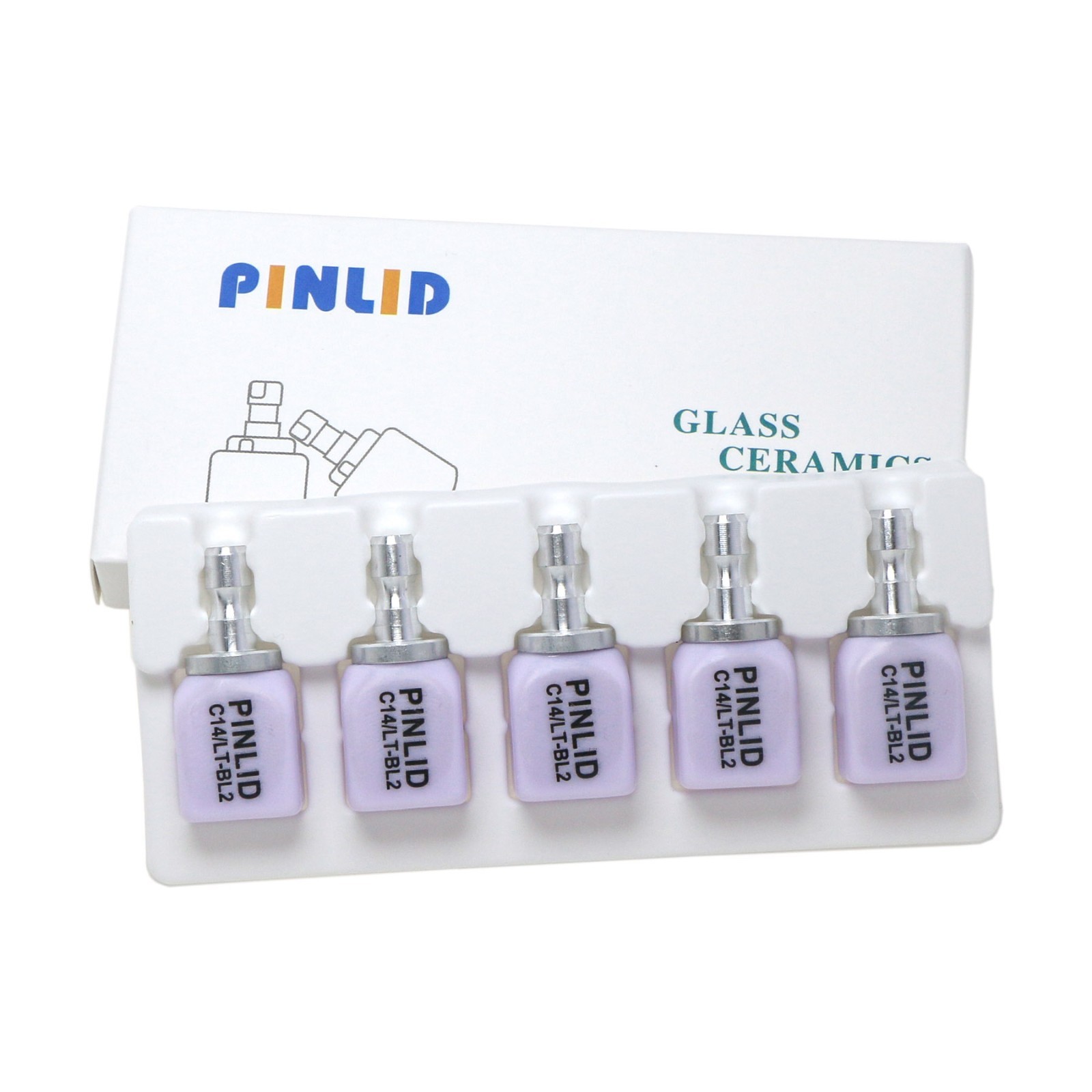 US LT C14 Lithium Disilicate Glass Ceramic Blank For CEREC CAD/CAM Dental Lab