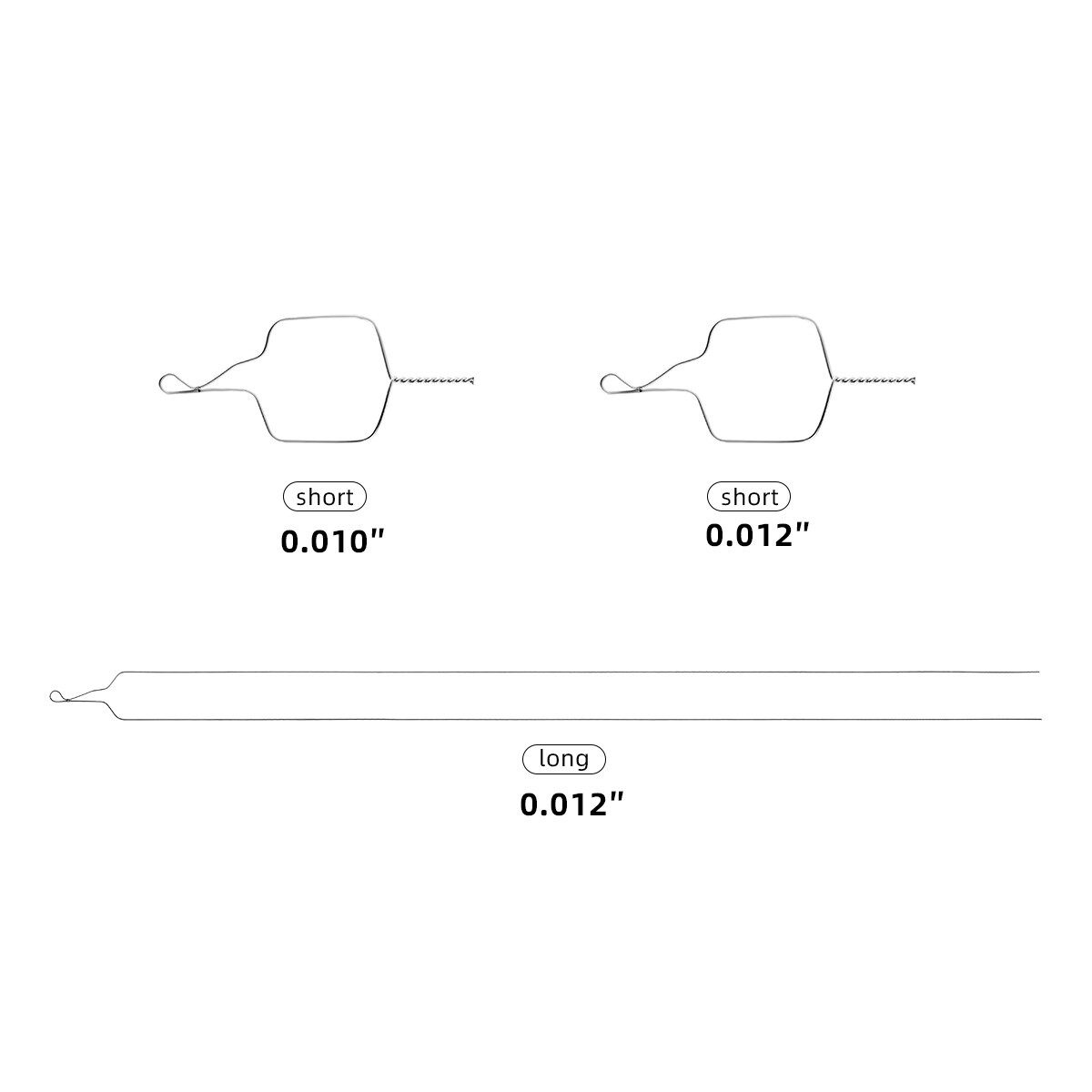 AZDENT Dental Ortho Wire Preformed/Kobayashi Ligature Wire Ties Long/Short Twist