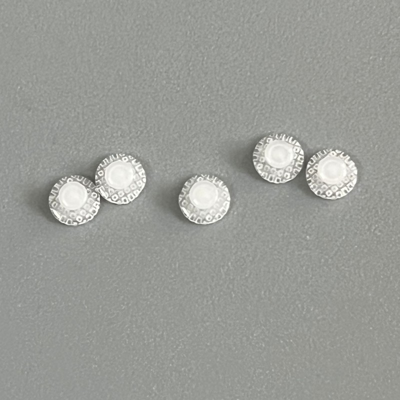 10 Pcs/Pack Dental Orthodontic Ceramic Clear Lingual Button Bondable Round Base