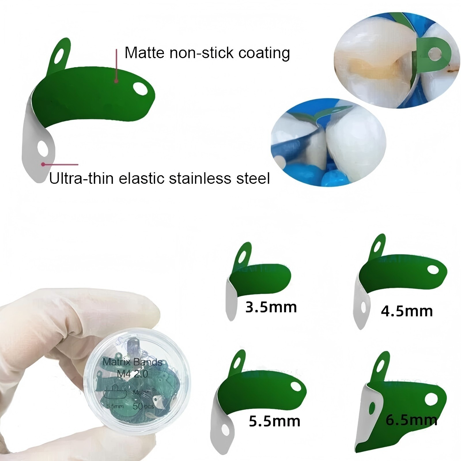 Dental Matrix Bands Ring Sectional Matrice Clamp for Garrison Palodent V3 System