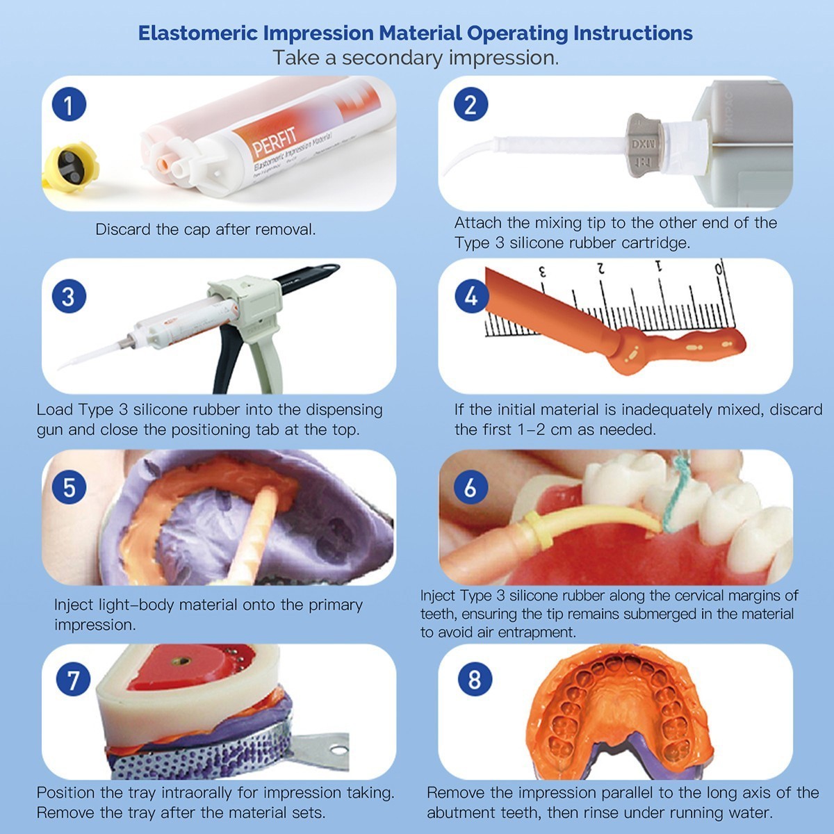 AZDENT Dental Impression Material Silicone Putty Heavy/Light Body Normal/Fast