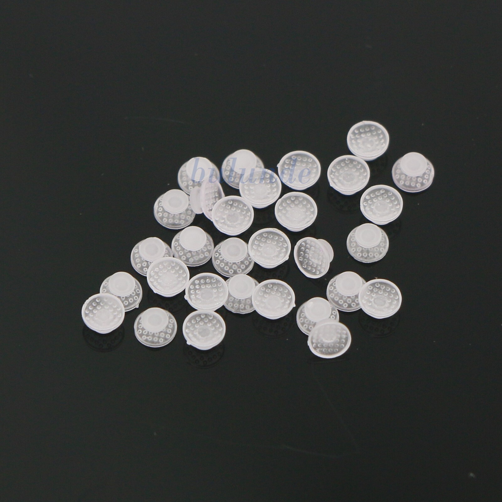 US 100Pcs Dental Orthodontic Ceramic Lingual Button Clear Bondable Mesh Base