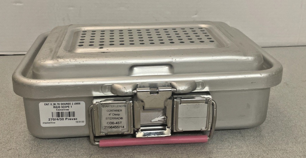 New V. Mueller Genesis CD0-4ST 12″x 8″x4″ Solid Sterilization Container + Trays