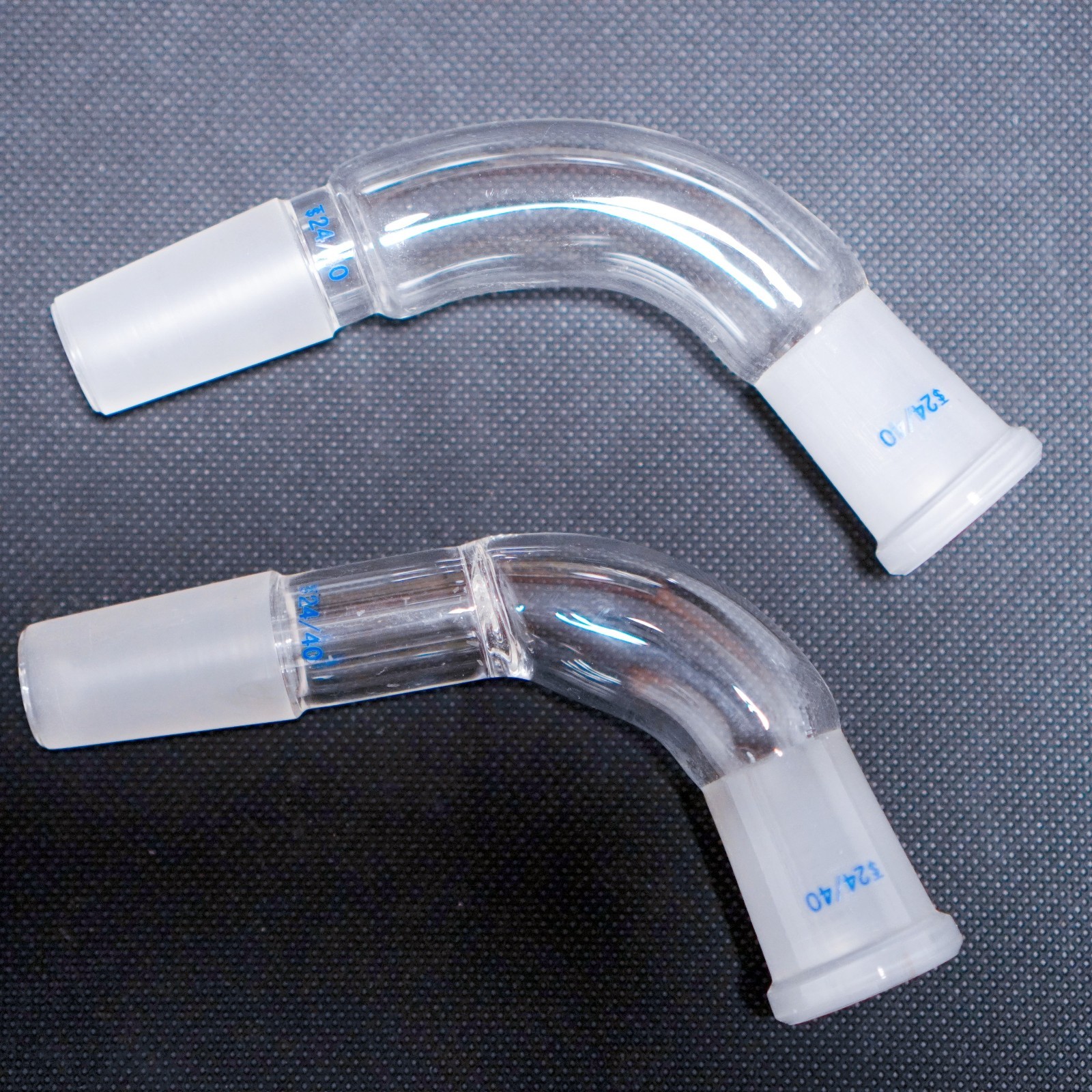 Lab Glass bent connecting adapter 24/40 Joint, Laboratory Glass
