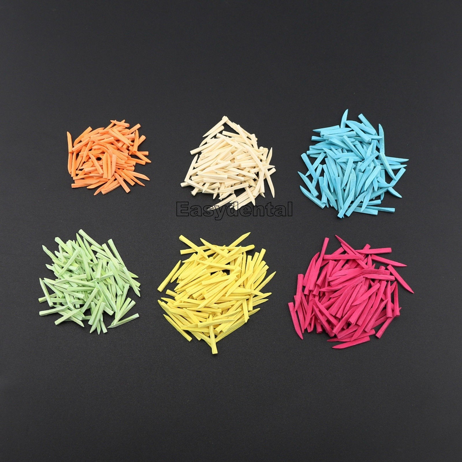 100 Pcs/Box Dental Fixing Wooden Wedges Disposable Contoured Matrices Wedge 11mm