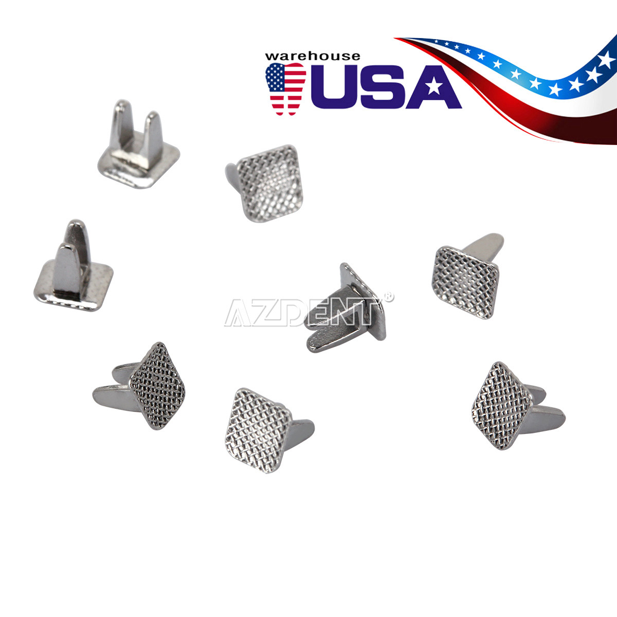 50Pcs Dental Orthodontic Bite Turbos Opener Teeth Tongue Bondable Hinge Button