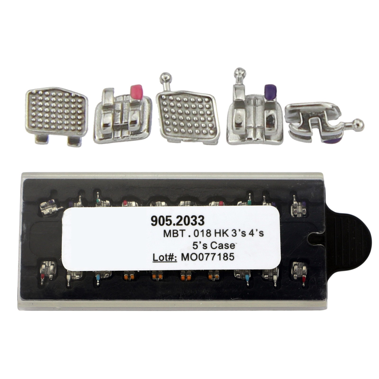 Dental Metal Brackets Orthodontic MIM MINI Brace Roth 022 345 Hooks MBT 018 OC