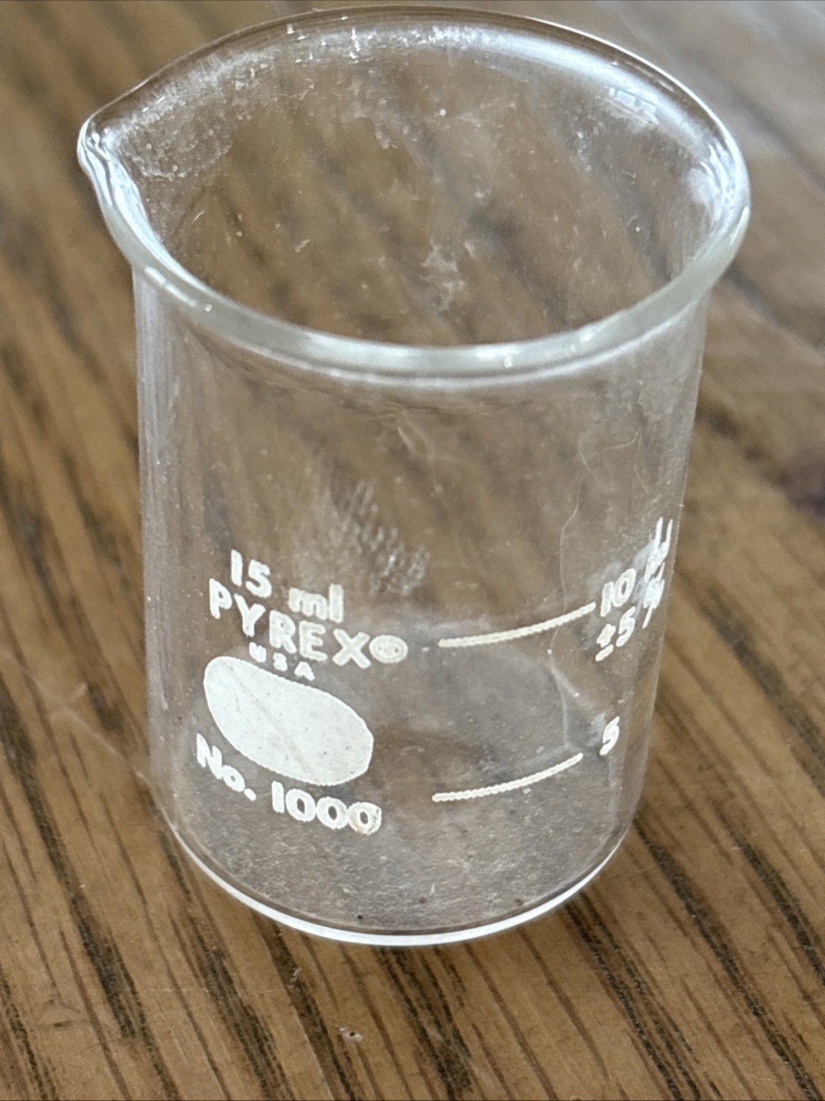 Rare Pyrex No. 1000 Beaker 15ml 15 ml Size. Unusual Measuring Cup
