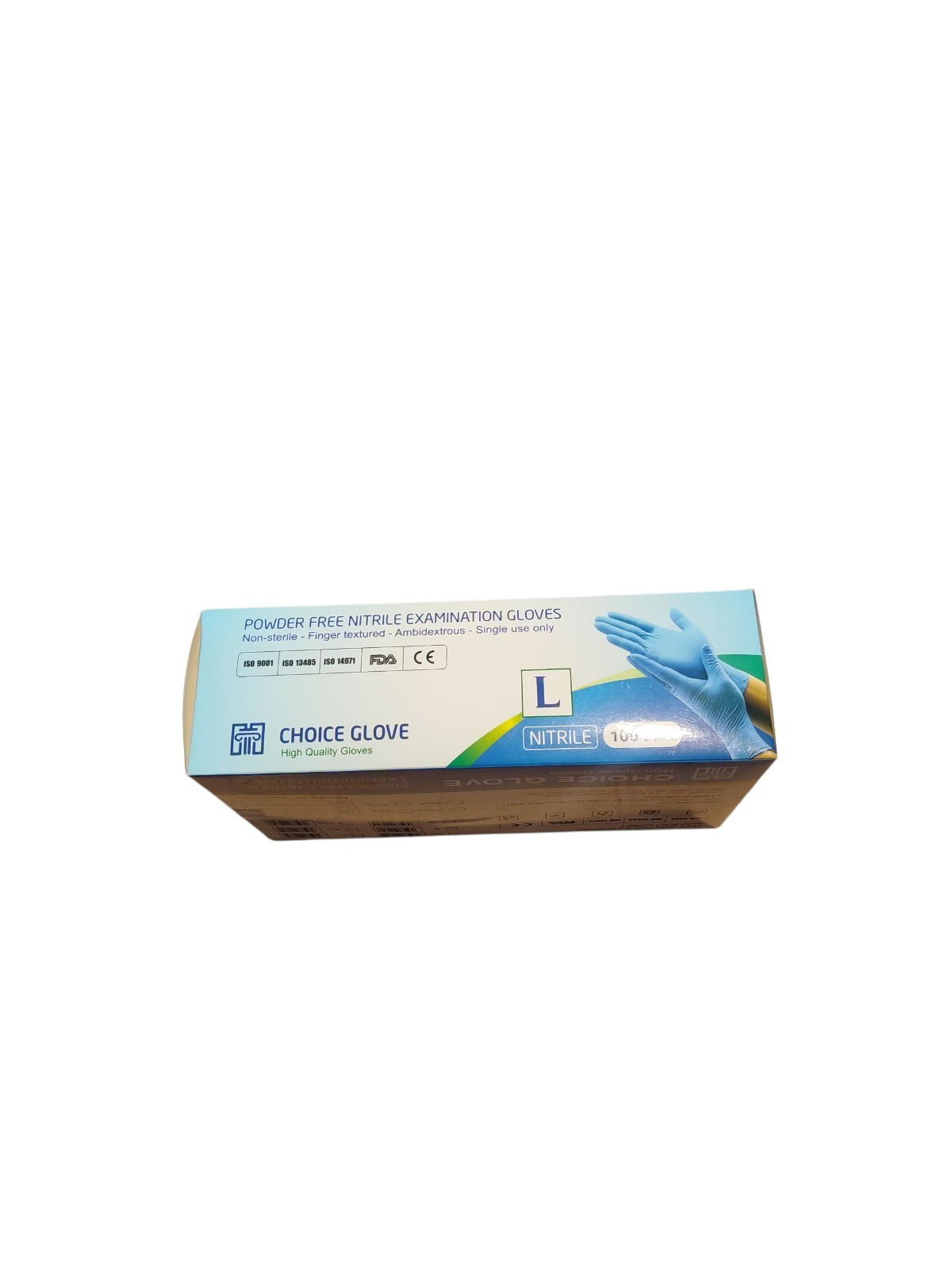 Choice Glove Powder Free Nitrile Examination Gloves Size Large Case of 1000 New