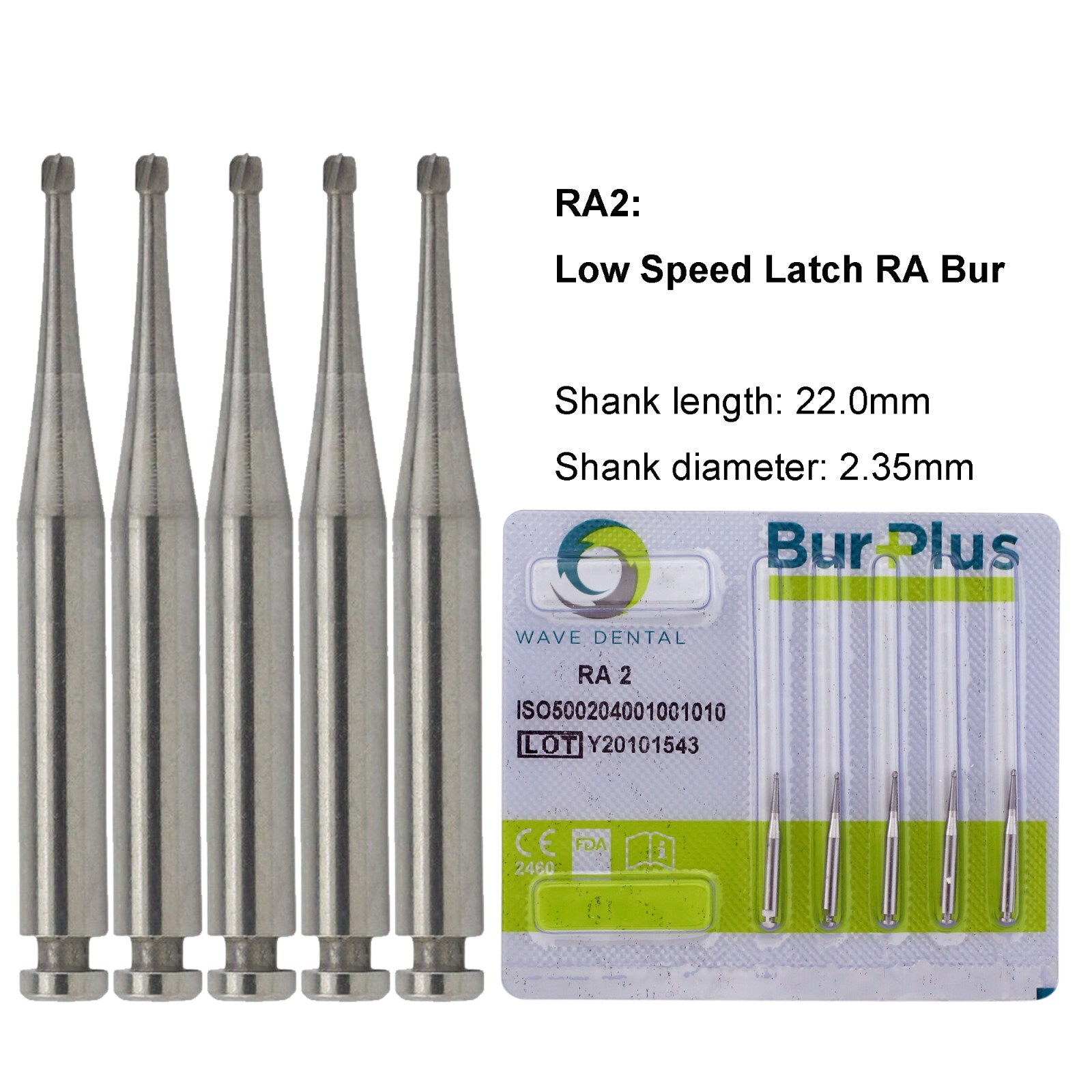 WAVE Dental Round Burs Carbide Latch Burs RA 1 2 3 4 5 6 7 8 LA Slow Speed PRIMA