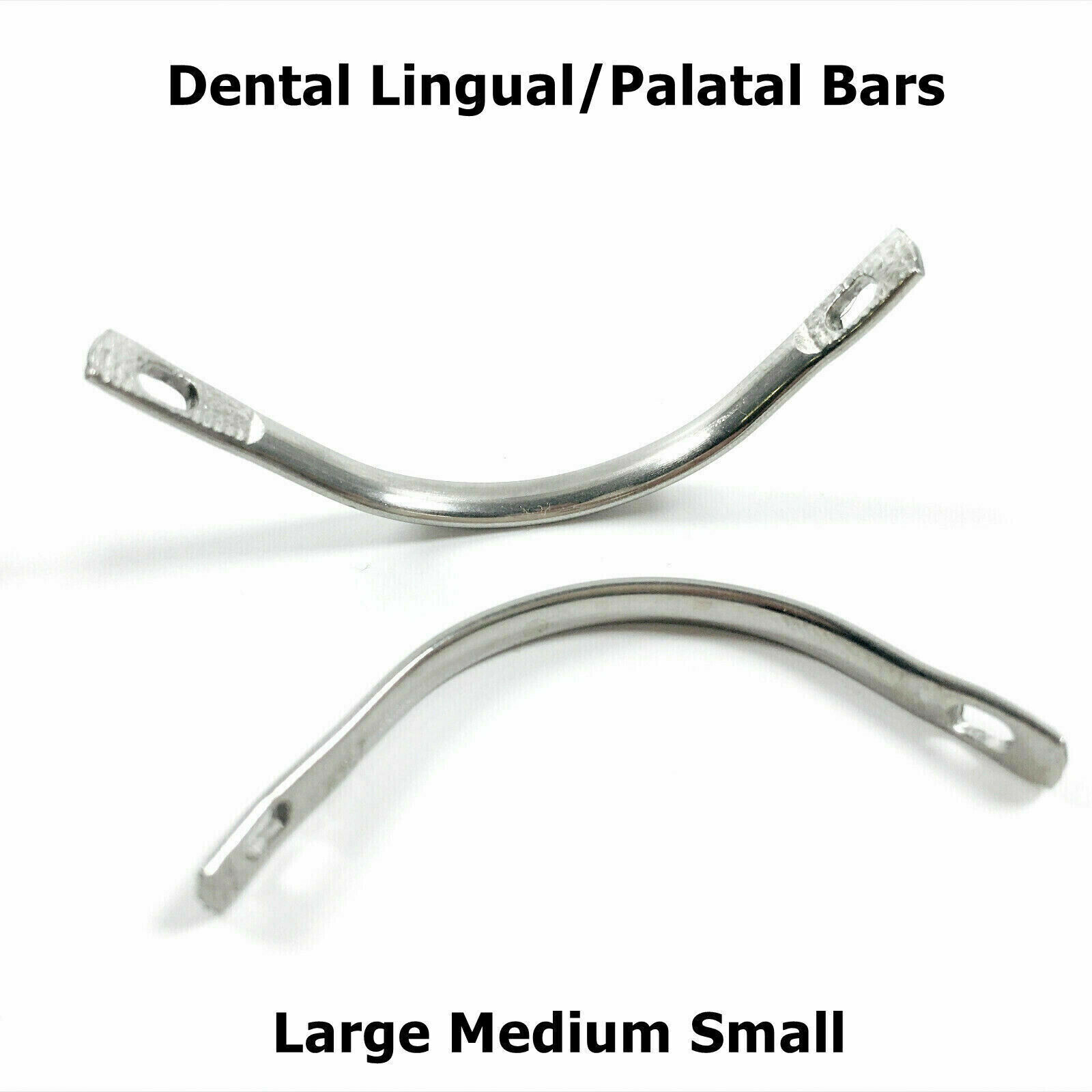 20Pcs/Pack Dental Stainless Steel Teeth Repair Palatal Bars/Lingual Bars S/M/L