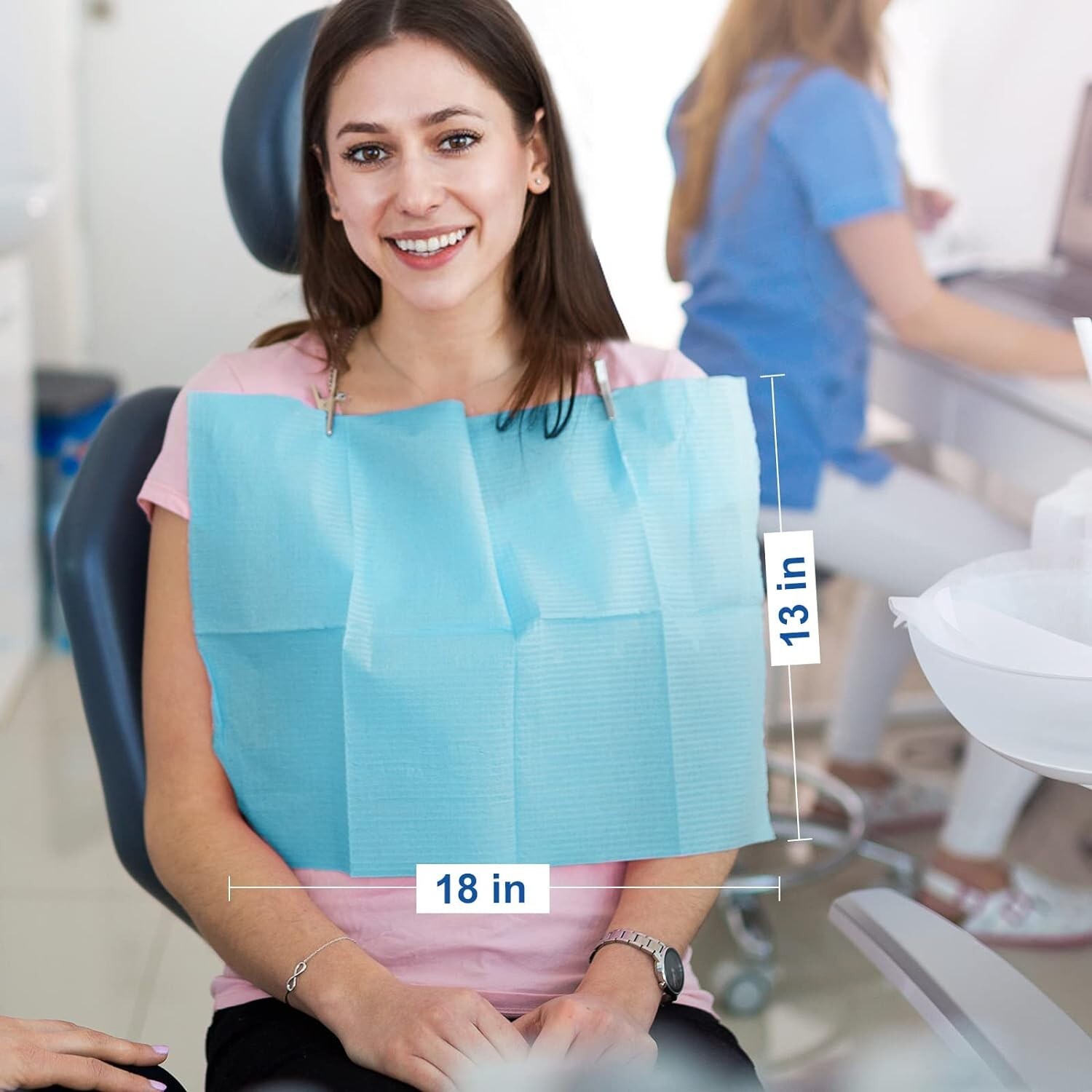 13″x18″ Disposable Dental Patient Bibs 3-Ply JMU DENTAL MEDICAL TATTOO 500PCS