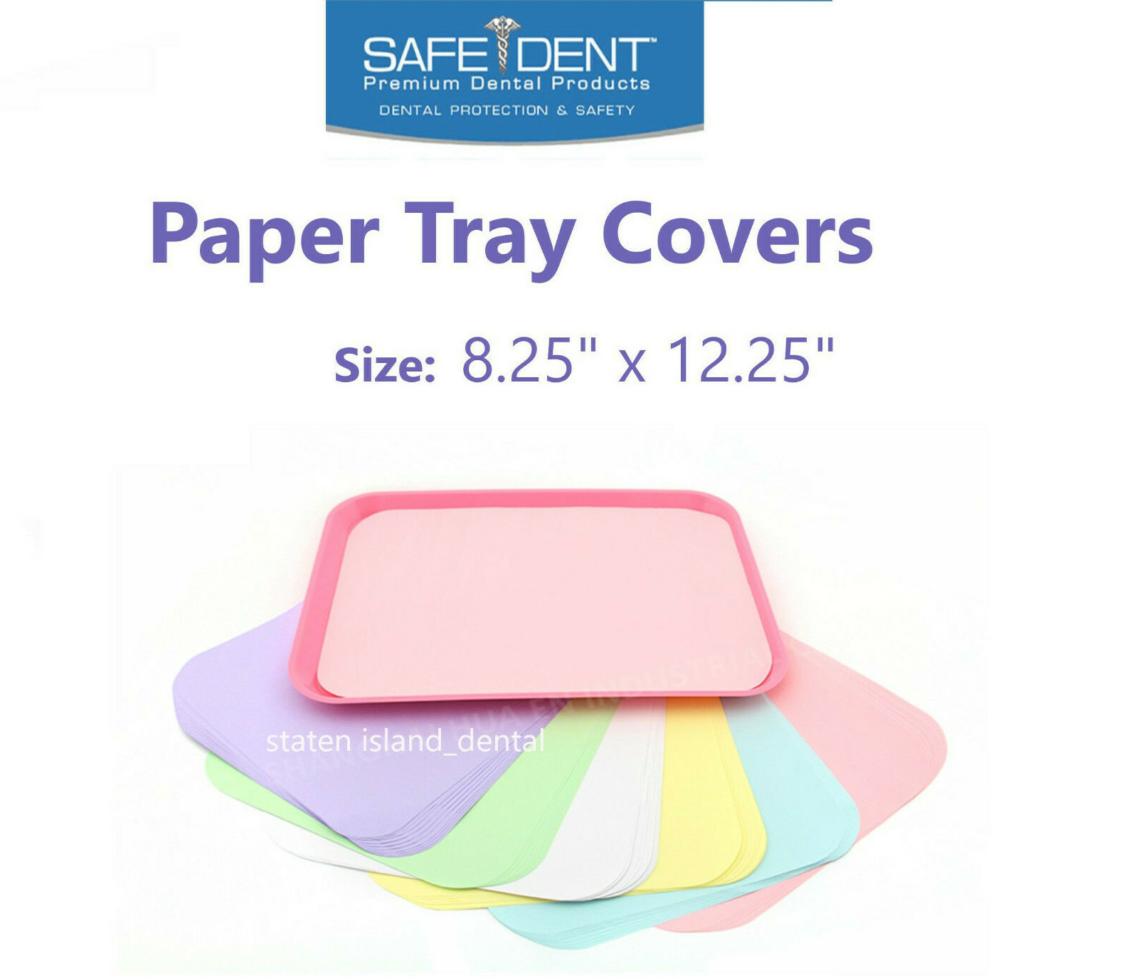 Dental Paper Tray Cover Ritter Size “B” 8.5″ x 12.25″, 1000/Case, Choose Color