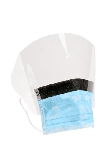 *50-Pieces* 3M Procedure Face Mask With Face Shield Fog-Free Earloops 1820FS