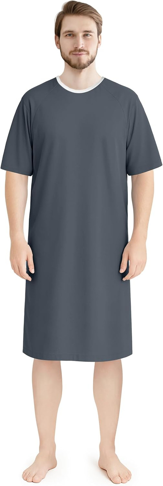 Men’S Hospital Gown Soft and Comfortable Patient Gown