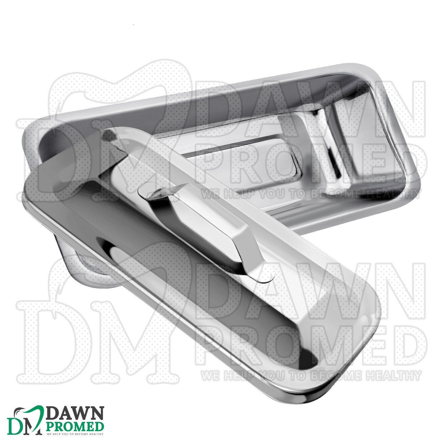 Catheter Tray 8.5″x4″x2″ Lid Cover With Handle Surgical Dental Instruments