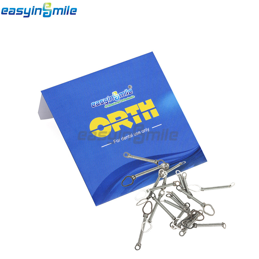 Easyinsmile Dental Orthodontic 10Pcs NITI 010/012 Closed Coil Spring 6/9/12mm
