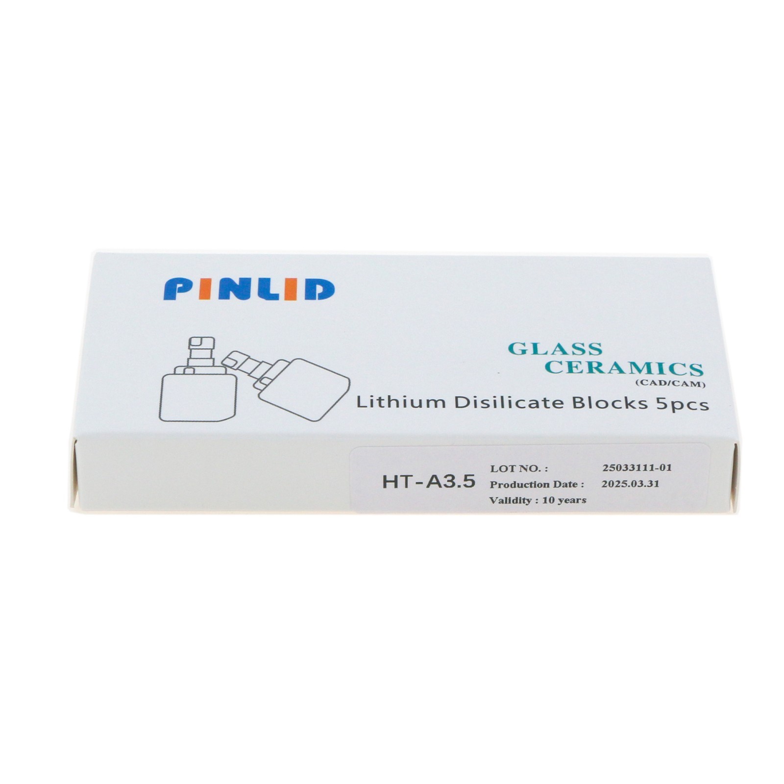 US C14 Dental Ceramic Lithium Disilicate Blocks Cerec Emax CAD HT A1 A2 A3 A3.5