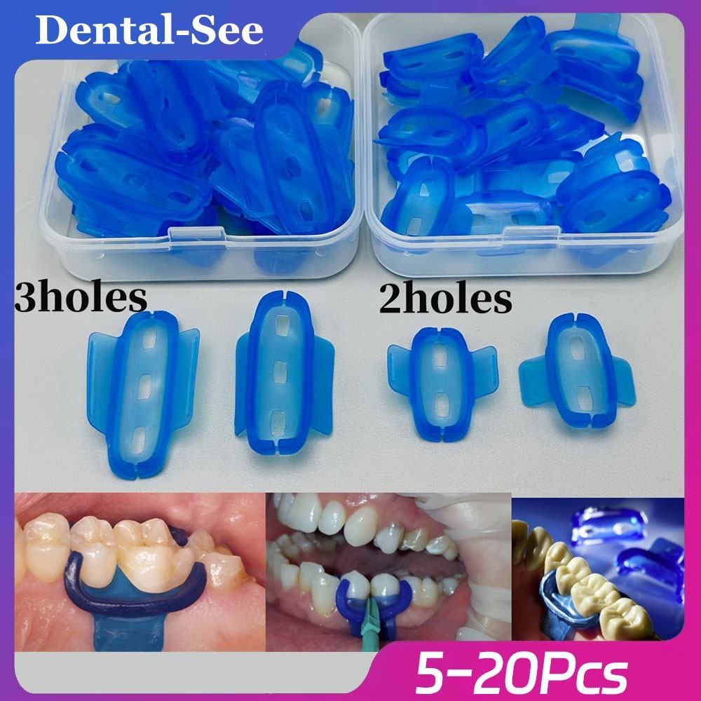 Dental Mini Dam Rubber Clamp Holder Gingival Guard Silicon Clips Autoclavable