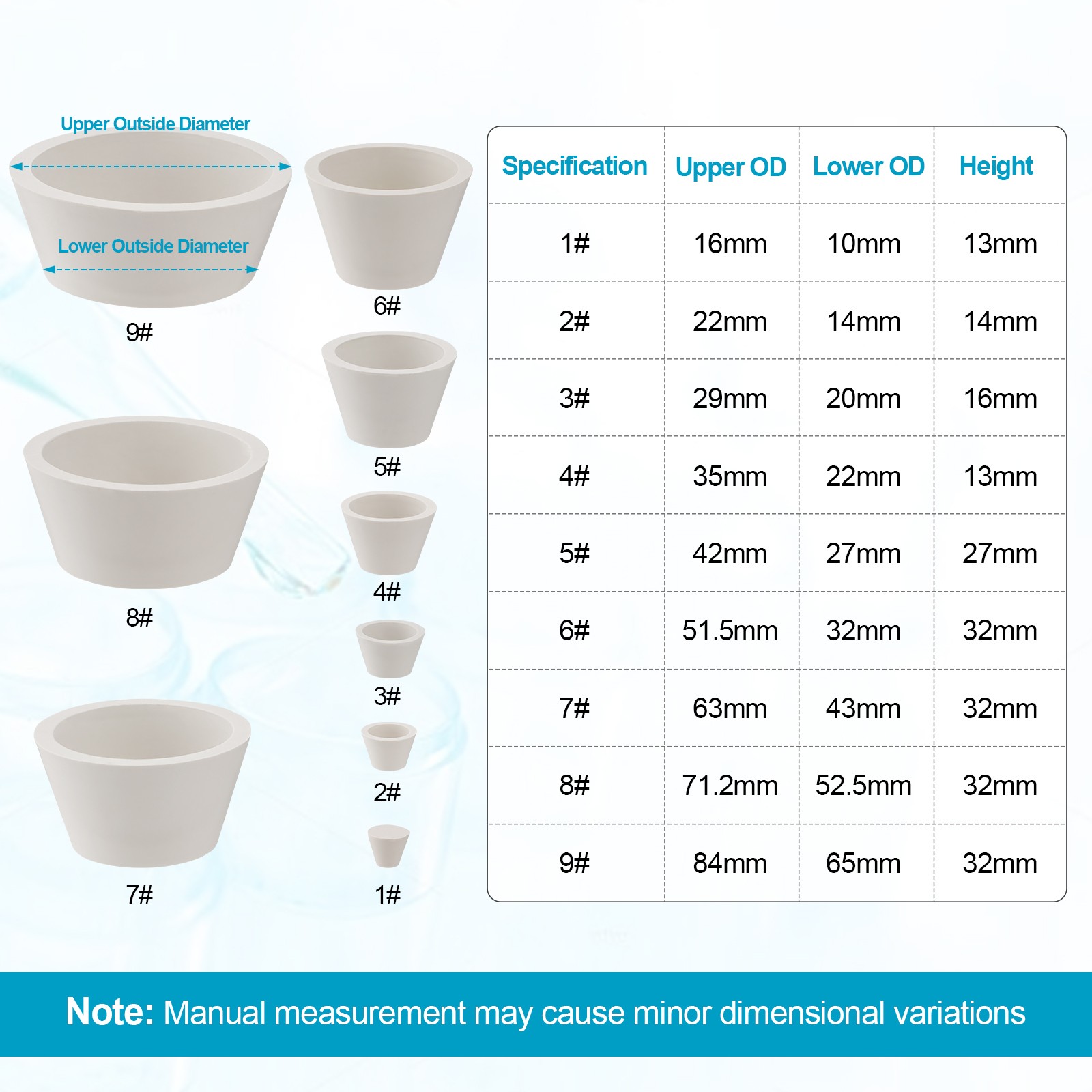 Ceramic Buchner Filter Funnel 100mm Lab Supplies Porcelain Funnels Flask Adapter