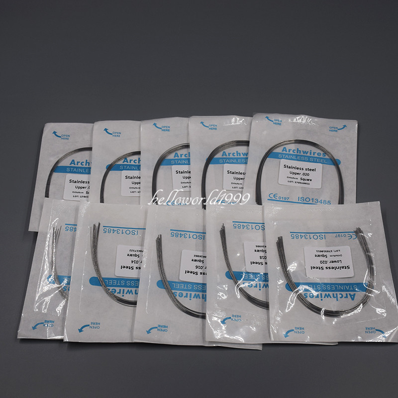 50 Pcs Dental Orthodontic Stainless Steel Round Arch Wire Upper/Lower 012-020