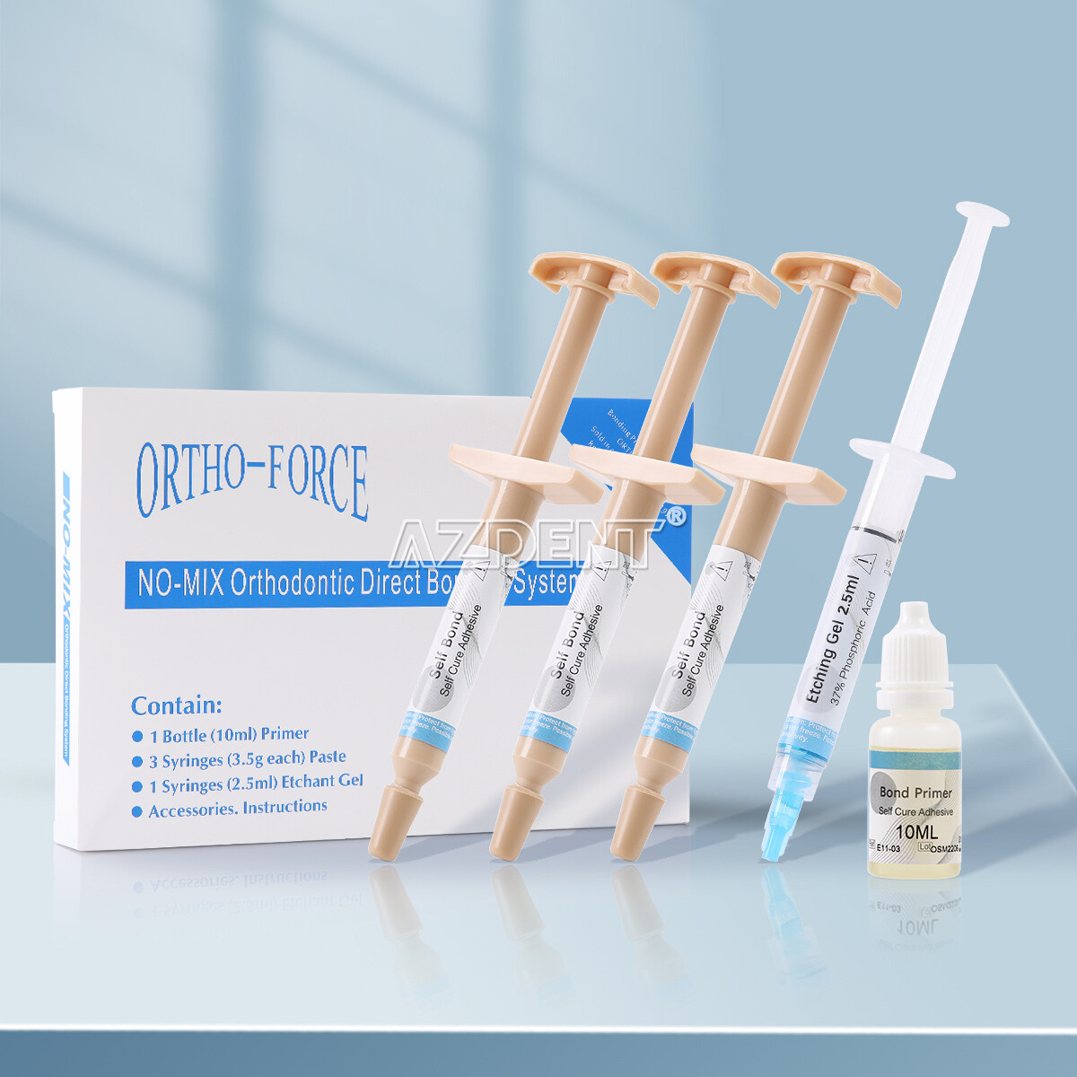 Dental Orthodontic Light Cure Brackets Bonding Adhesive Bonding Etch Gel System