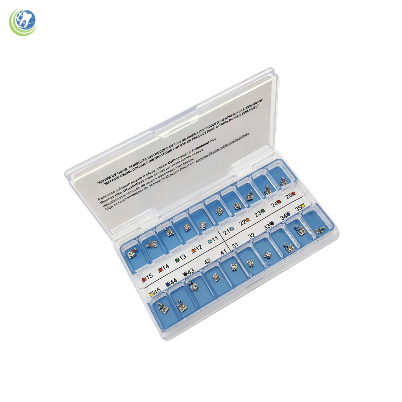 BRACKETS CASE ROTH MAX 0.22 MORELLI 1015905 Orthodontic USA seller