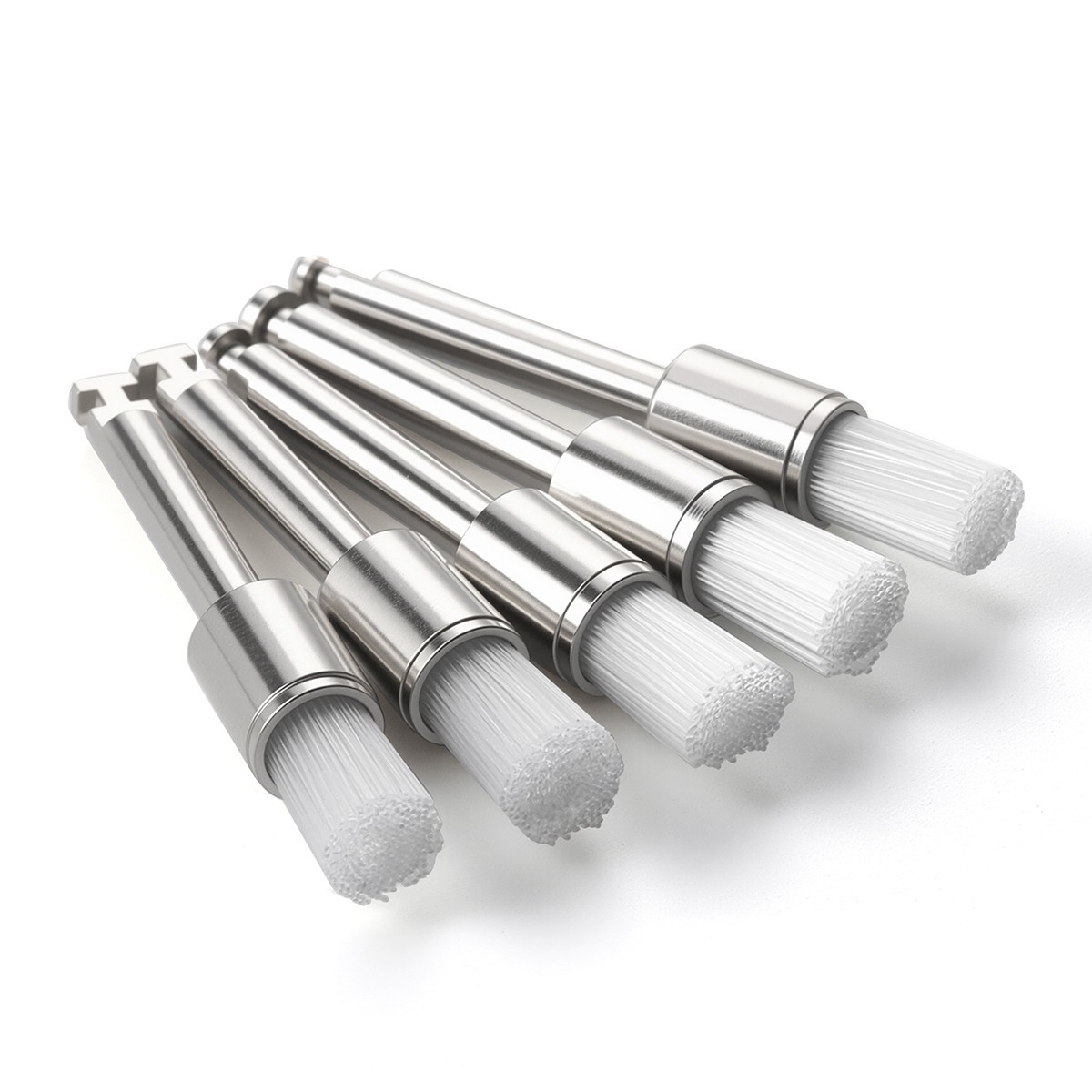 100Pcs/Box Dental Nylon Materials Closure Flat Polishing Prophylaxis Brushes