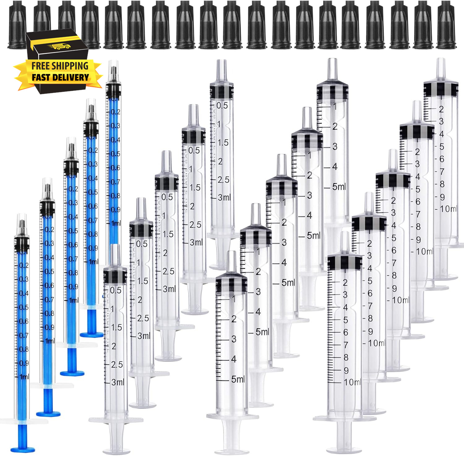 20Pack 1Ml / 3Ml / 5Ml / 10Ml Syringe without Needle – Small Plastic Syringes St