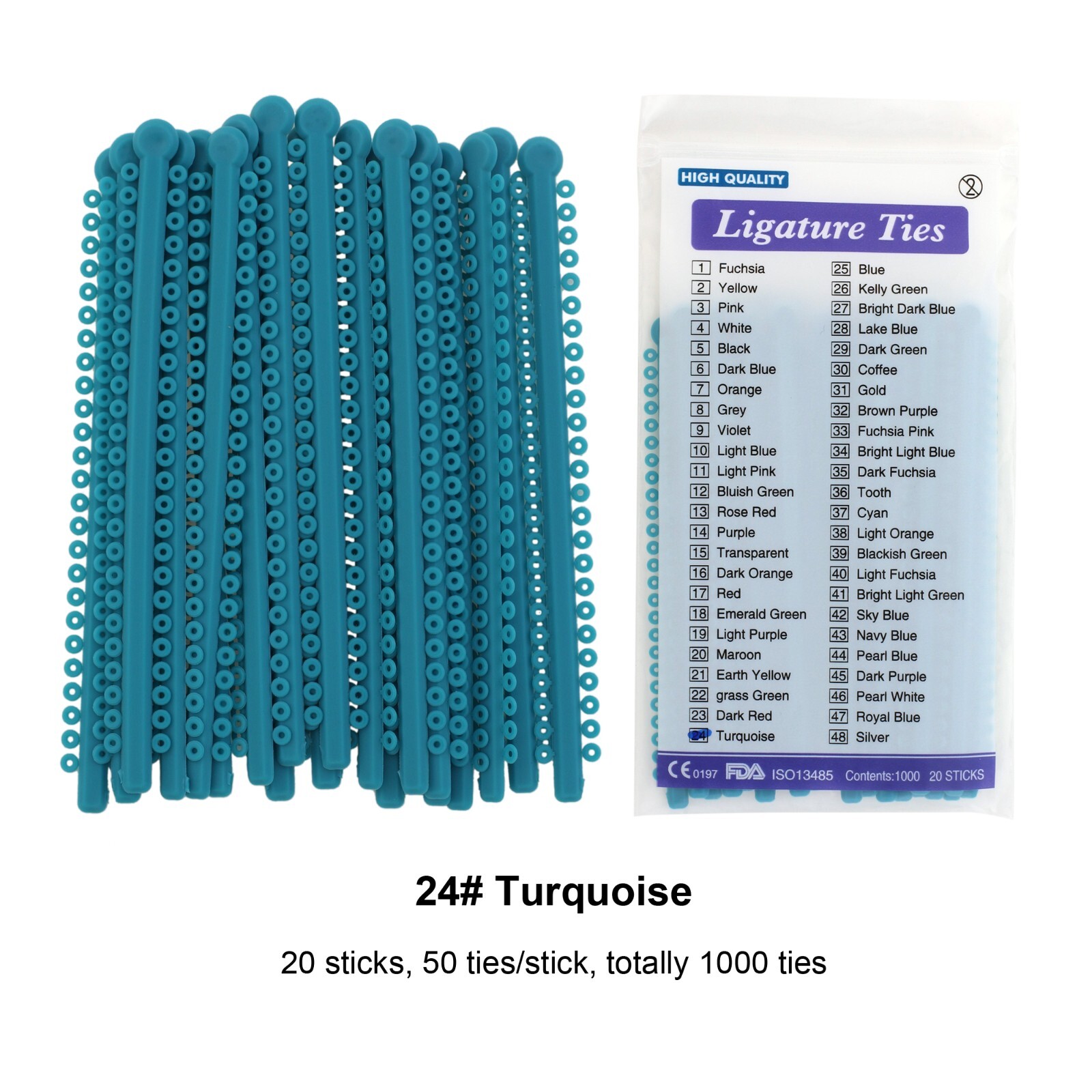 1000pcs Orthodontic Ligature Ties Elastic Ligas Ortodoncia Rubber Bands Brackets