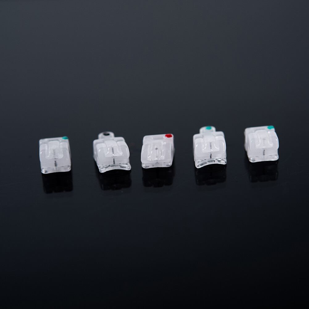 Orthodontic Self Ligating Brackets Ceramic Sapphire brace RothMBT 022”3/345Hook