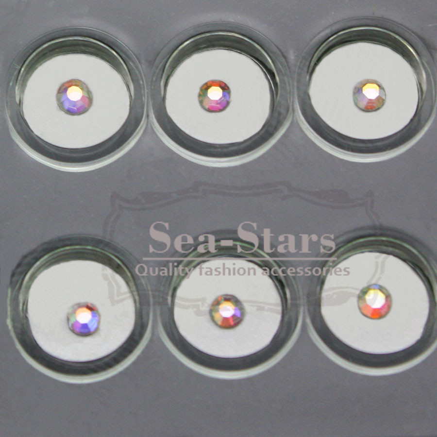 NEW 100 Pcs Dental Crystals On Tooth Sticker Rainbow Assorted Made Curing Sale