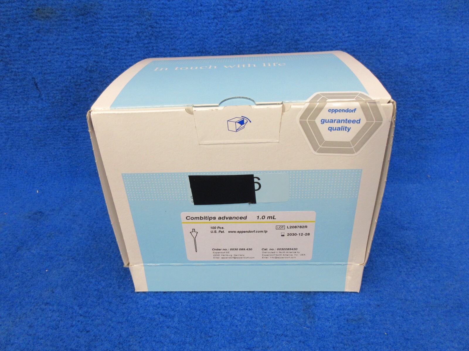 Eppendorf Combitips Advanced 1.0mL Pipette Tip 100 Pieces 0030089430 089-430